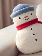 Christmas Cushion Snowman White