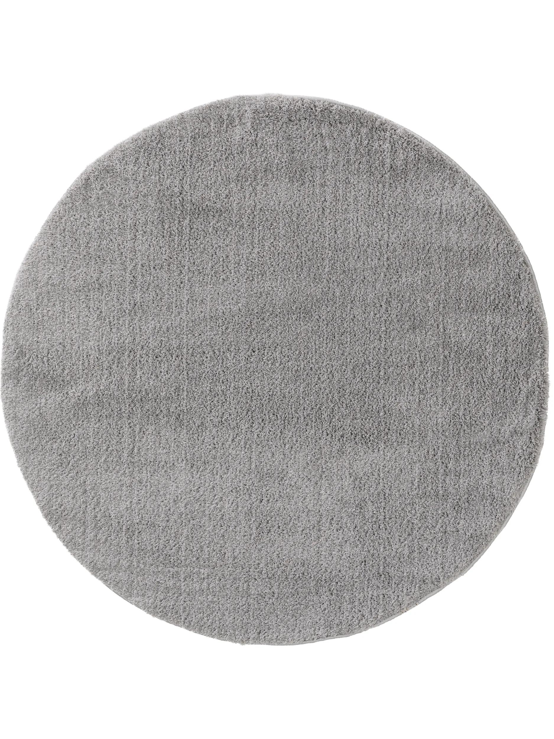 Shaggy Round Rug Soda Grey