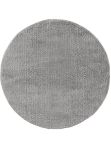 Shaggy Round Rug Soda Grey