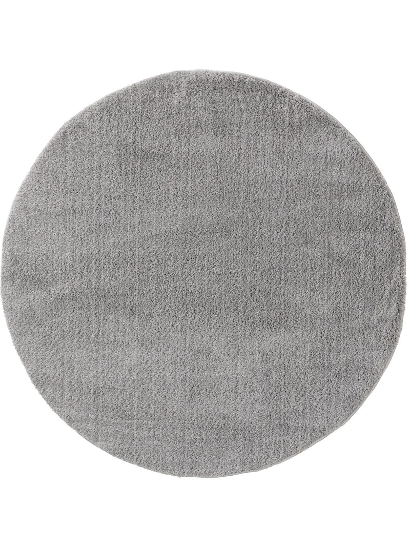 Shaggy Round Rug Soda Grey