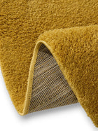 Shaggy Round Rug Soda Yellow