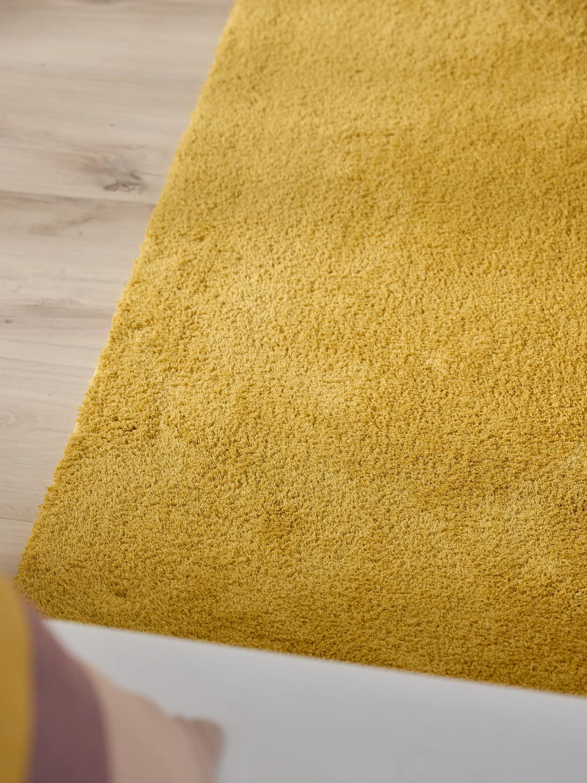 Alfombra peluda Amarillo Soda