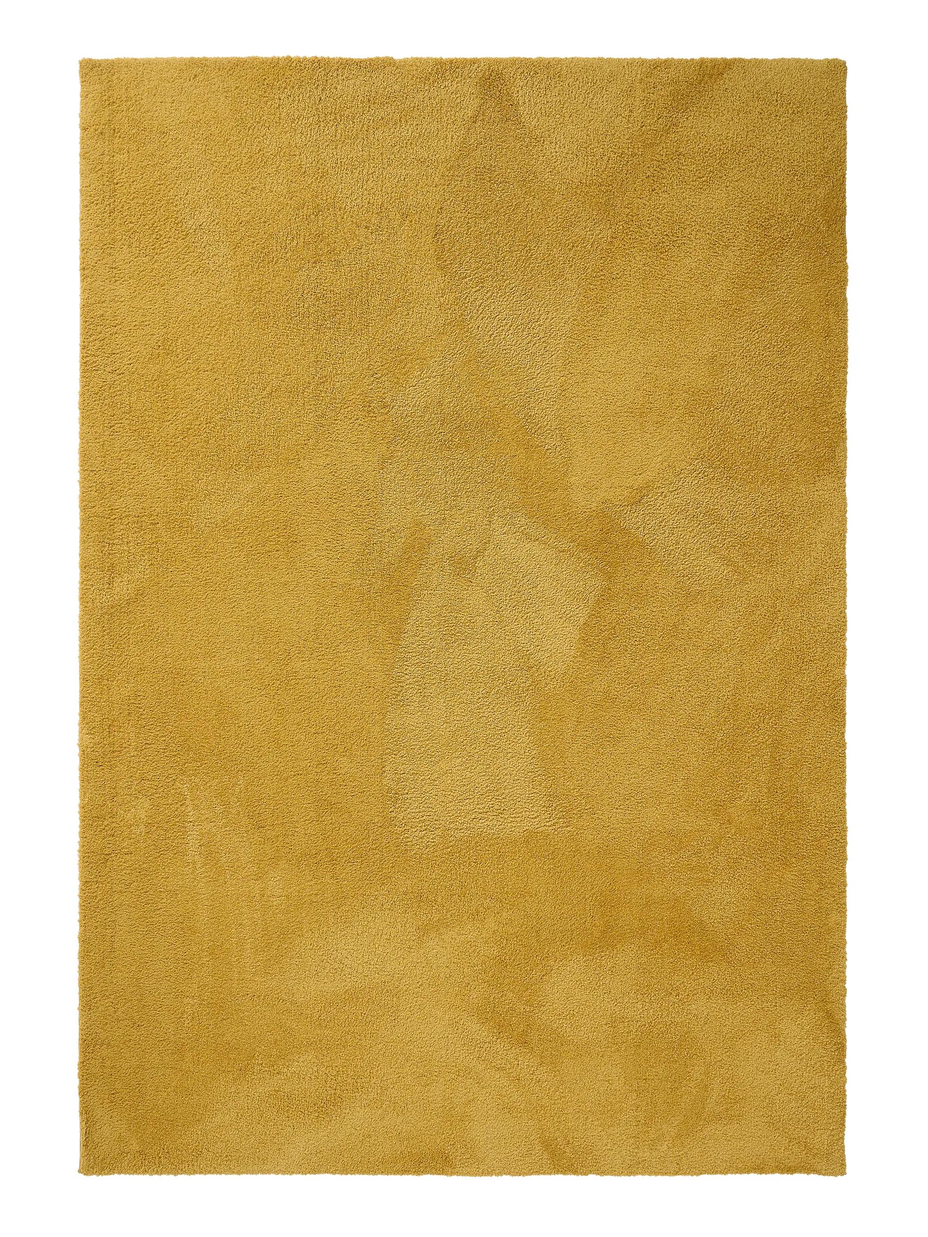 Alfombra peluda Amarillo Soda