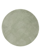 Shaggy Round Rug Soda Light Green