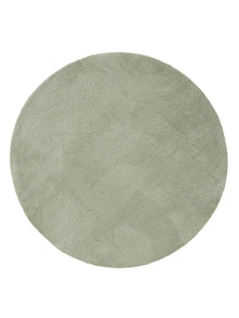 Shaggy Round Rug Soda Light Green