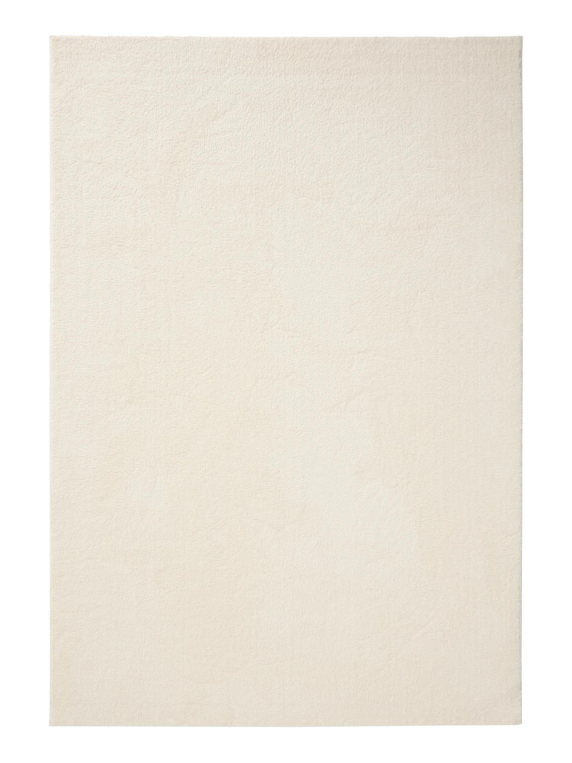 Alfombra peluda Soda Blanca