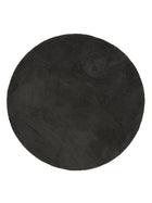 Shaggy Round Rug Soda Black