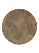 Alfombra redonda peluda beige soda