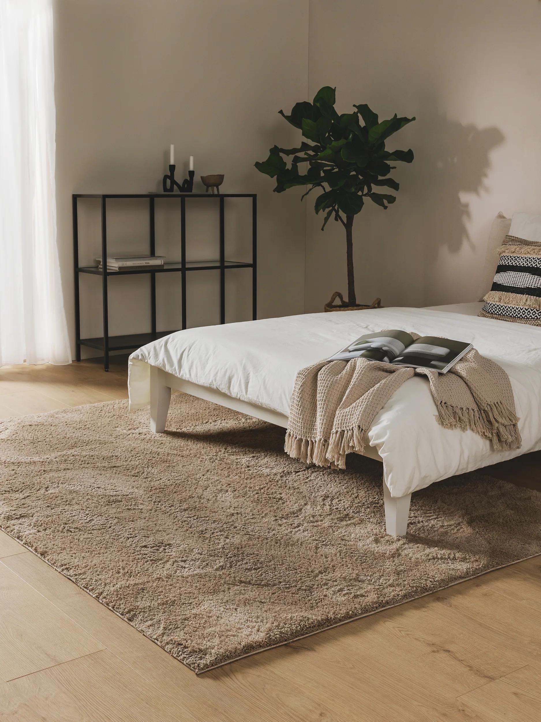 Shaggy rug Soda Beige