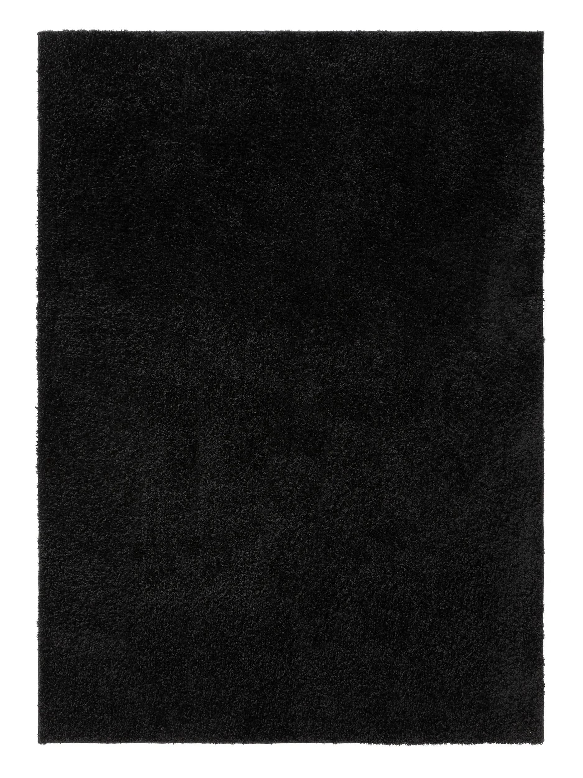 Washable Shaggy Rug Soho Black