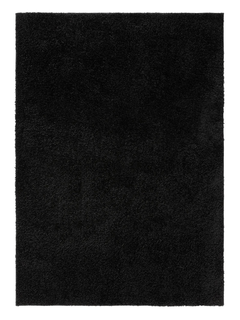 Washable Shaggy Rug Soho Black