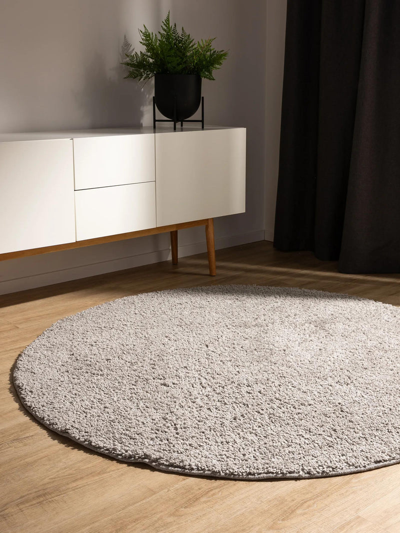 Washable Shaggy Rug Soho Light Grey