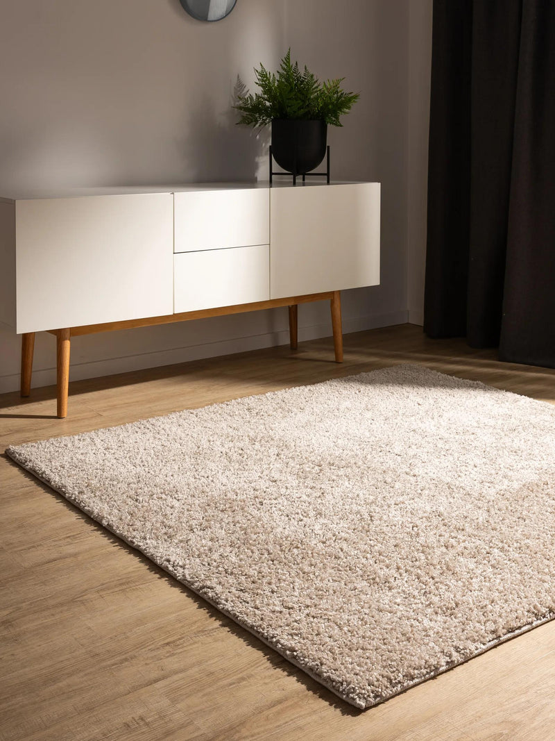 Alfombra Lavable de Pelo Largo Soho Beige