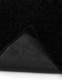 Washable Shaggy Rug Soho Black