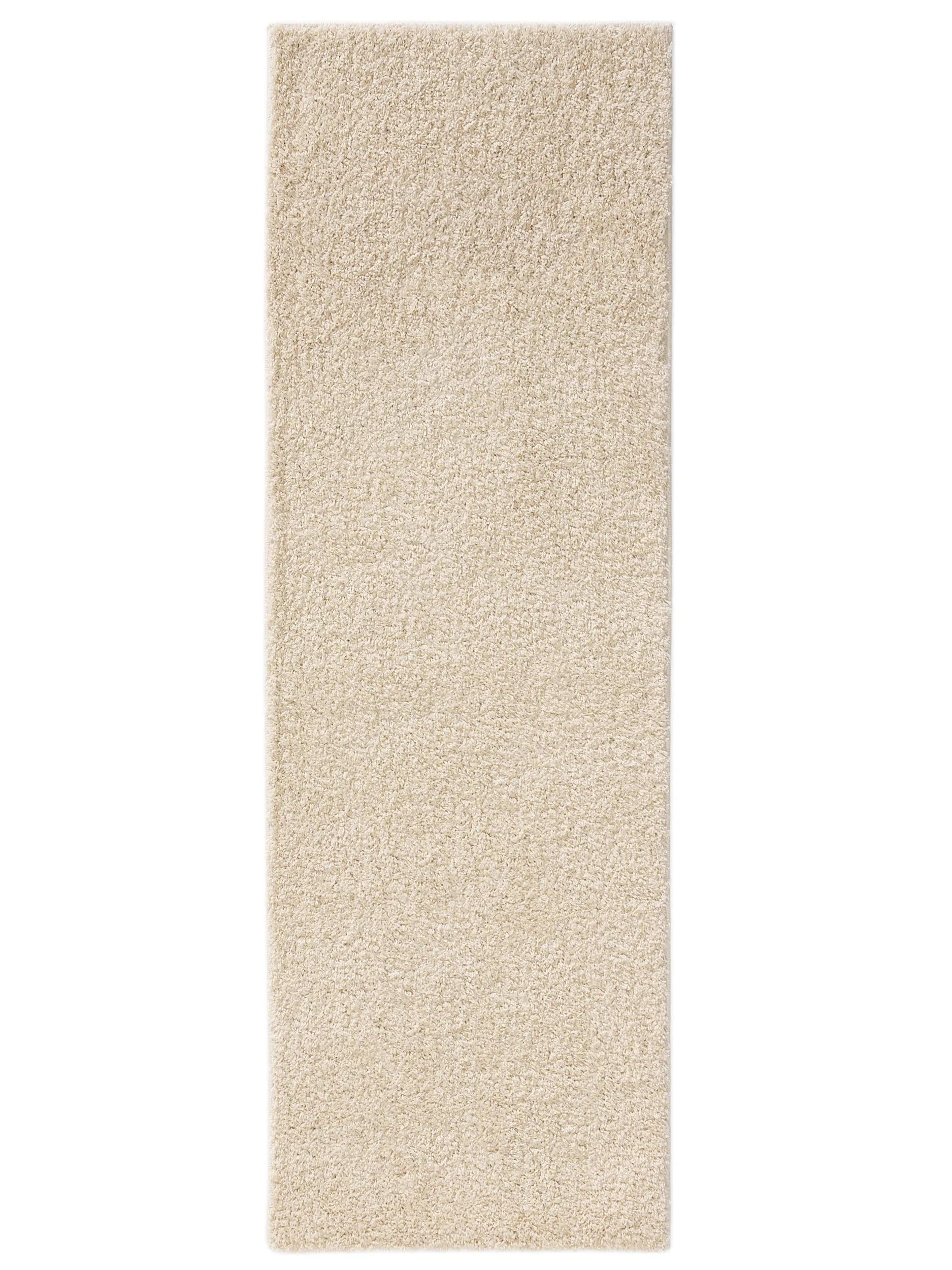 Alfombra Lavable de Pelo Largo Soho Crema
