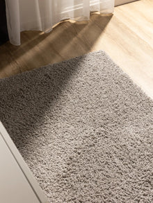 Washable Shaggy Rug Soho Light Grey