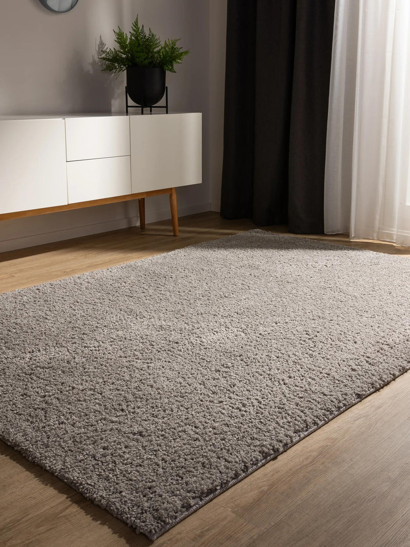 Washable Shaggy Rug Soho Light Grey