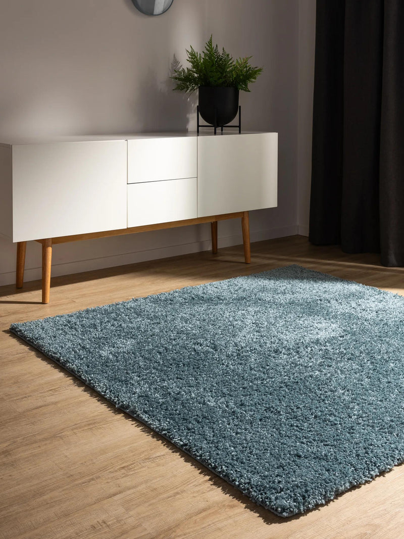 Washable Shaggy Rug Soho Blue