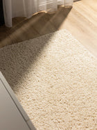Alfombra Lavable de Pelo Largo Soho Crema