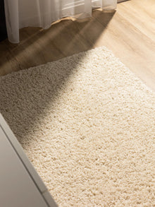 Alfombra Lavable de Pelo Largo Soho Crema