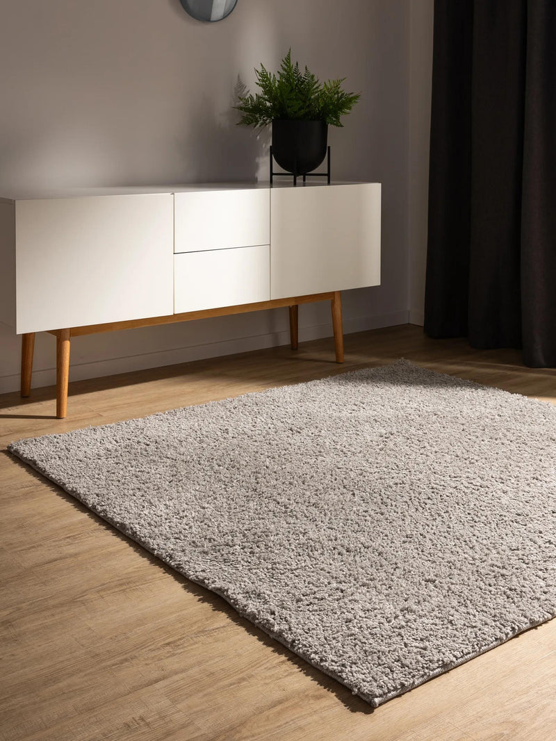 Washable Shaggy Rug Soho Light Grey