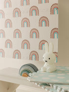 Tapis de jeu arc-en-ciel multicolore