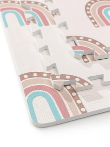 Tapis de jeu arc-en-ciel multicolore