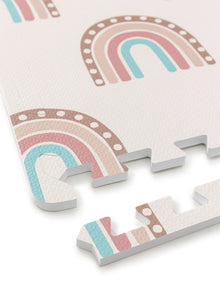 Tapis de jeu arc-en-ciel multicolore