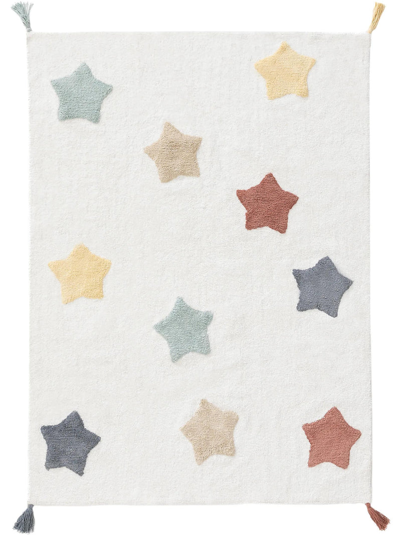 Washable Kid´s Rug Stars Multicolour