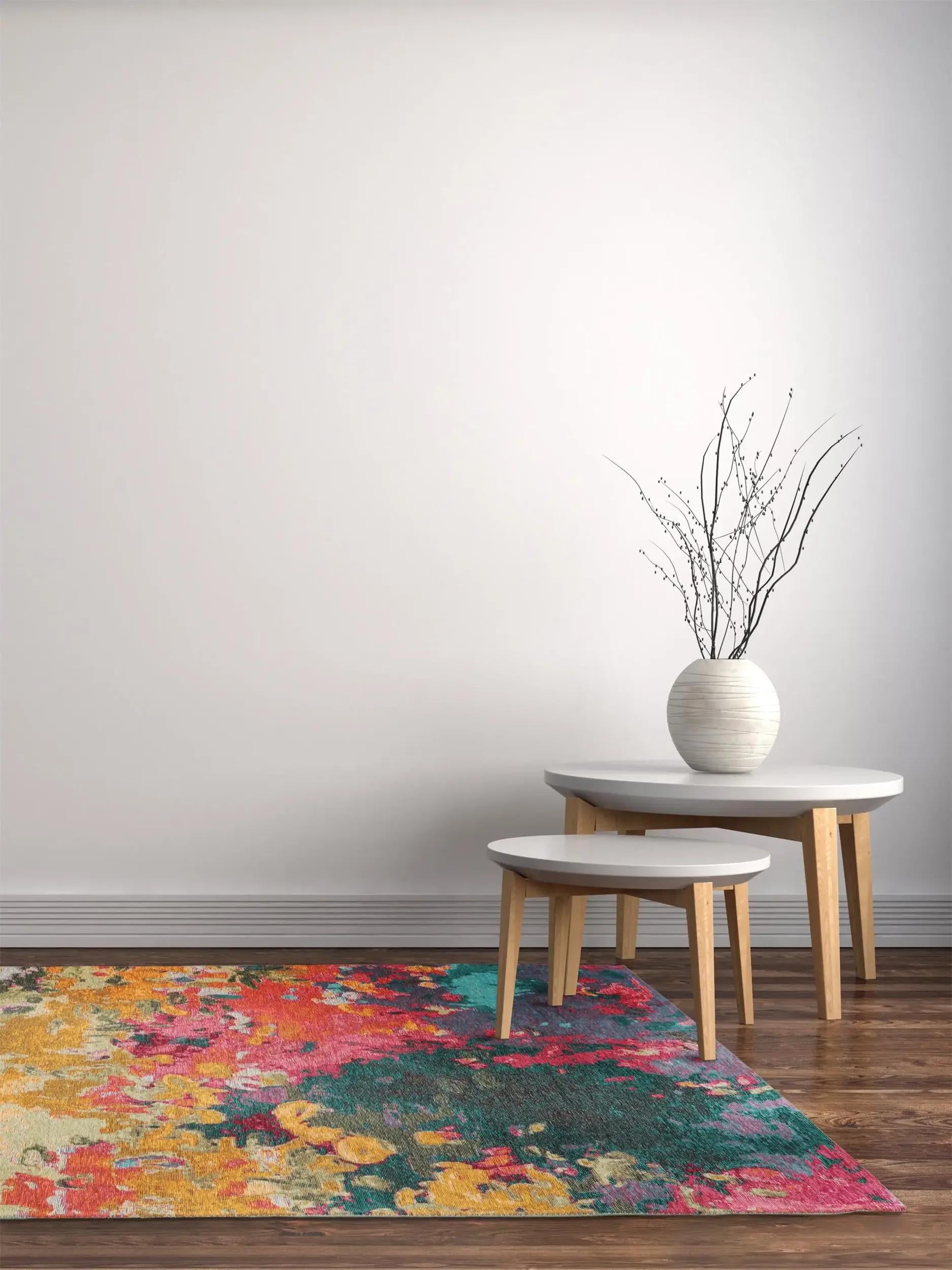 Flat Weave Rug Stay Multicolour
