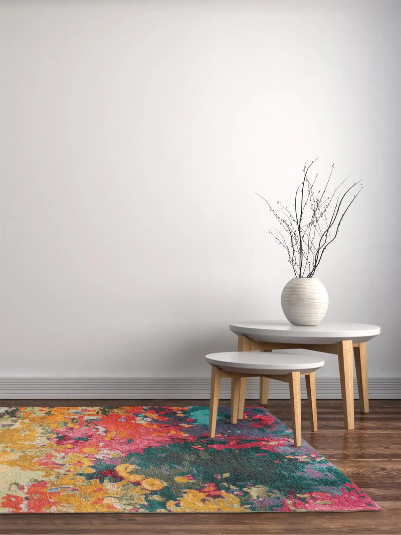 Flat Weave Rug Stay Multicolour