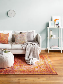 Flat Weave Rug Stay Red