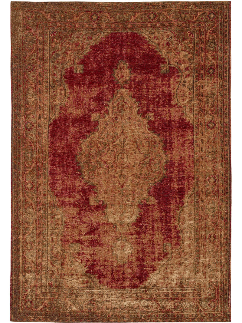Flat Weave Rug Stay Beige/Red