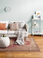 Flat Weave Rug Stay Beige/Red
