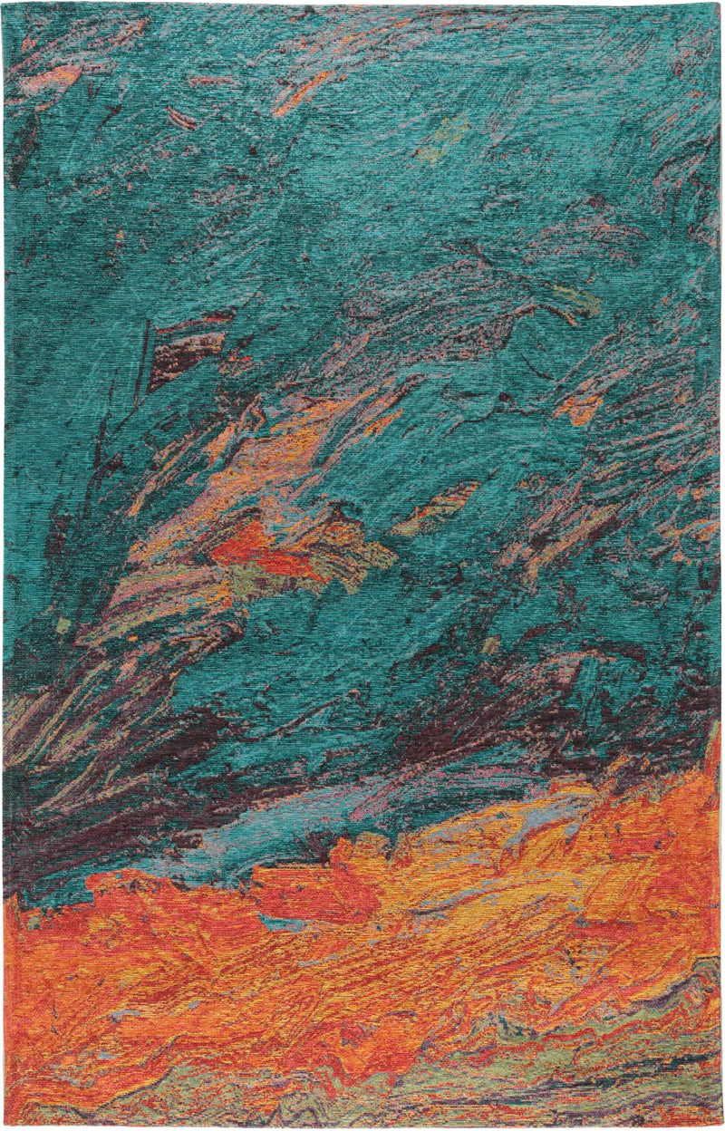 Flat Weave Rug Stay Turquoise