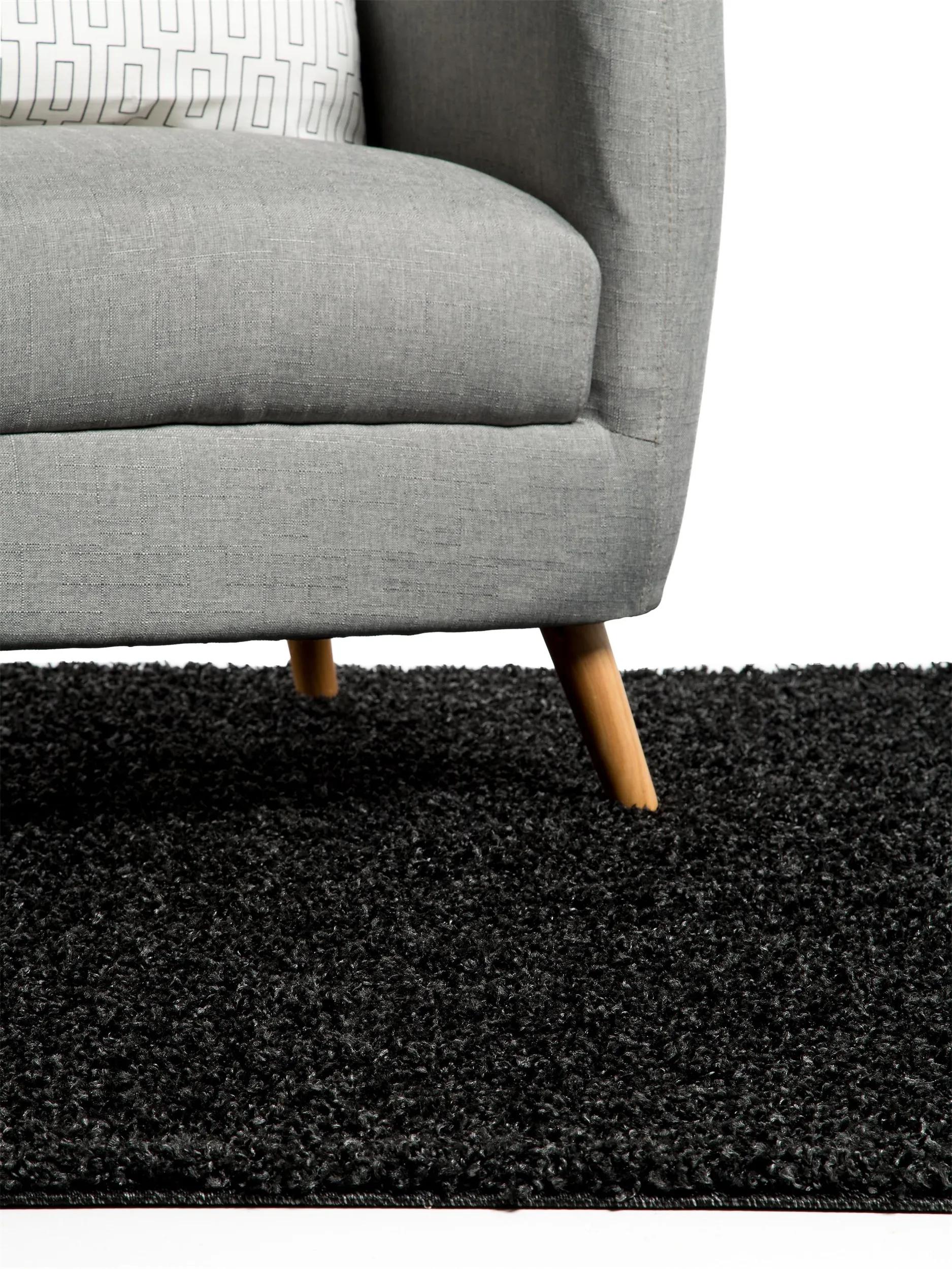 Shaggy rug Swirls Charcoal
