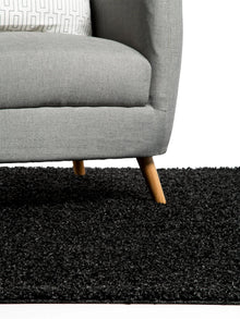 Shaggy rug Swirls Charcoal