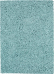 Shaggy rug Swirls Light Blue