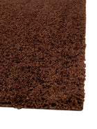 Shaggy rug Swirls Brown