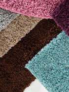Shaggy rug Swirls Purple