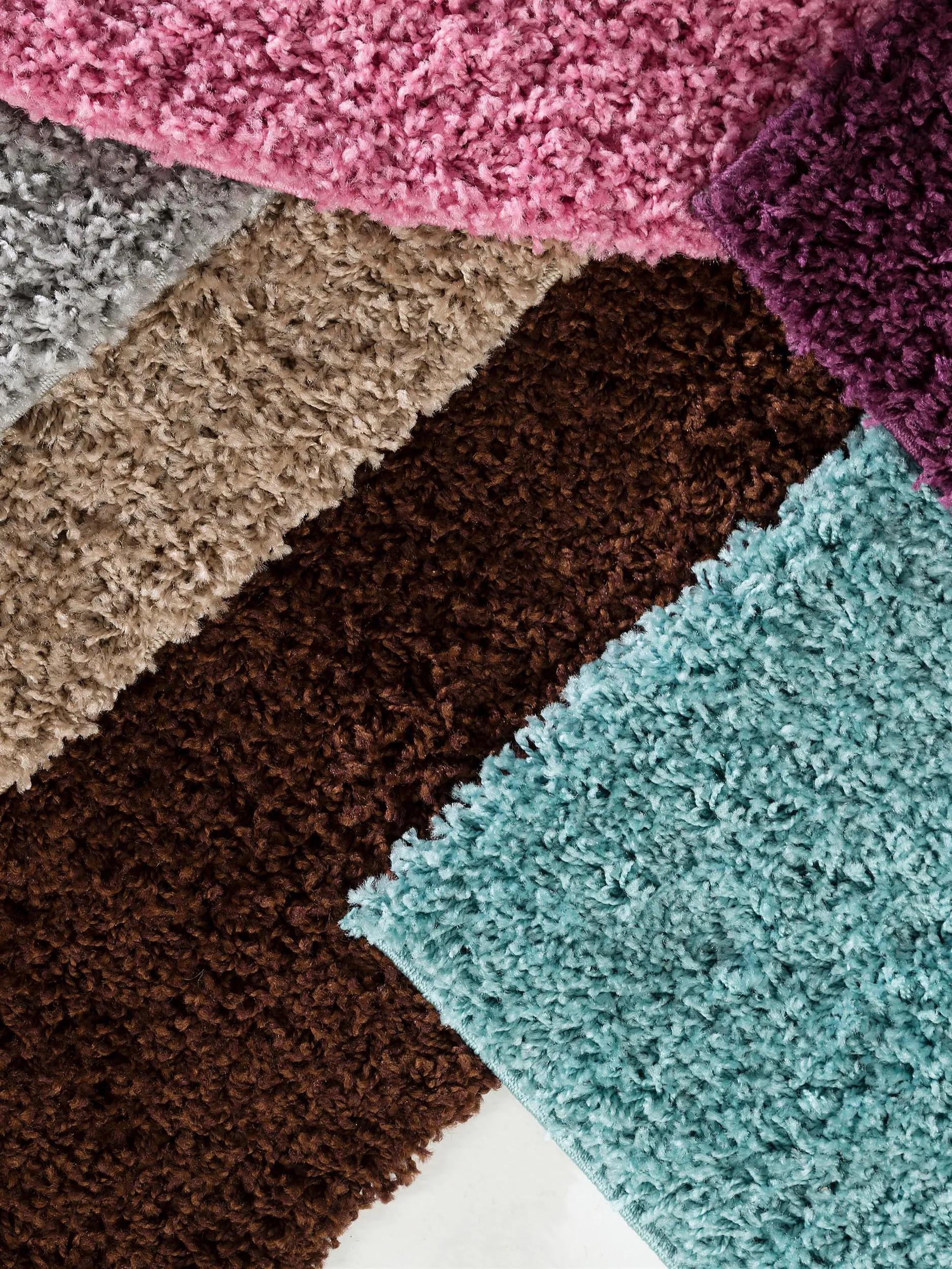 Shaggy rug Swirls Purple
