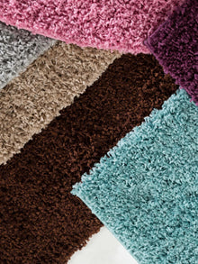 Shaggy rug Swirls Purple