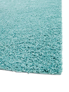 Shaggy rug Swirls Light Blue
