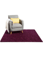 Shaggy rug Swirls Purple