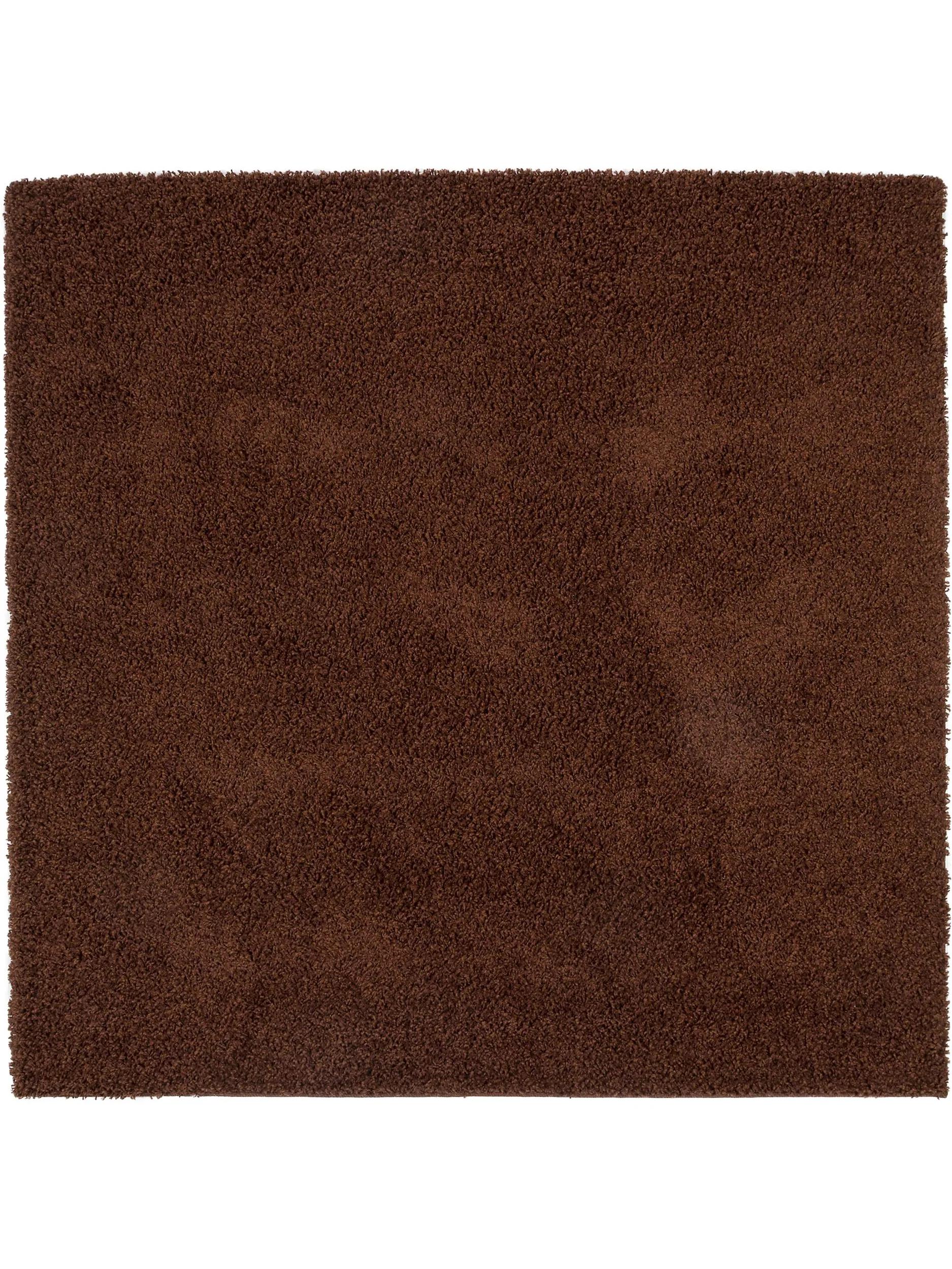 Shaggy rug Swirls Brown
