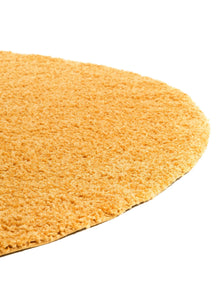 Shaggy rug Swirls Yellow