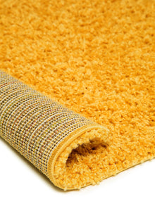 Shaggy rug Swirls Yellow