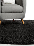 Shaggy rug Swirls Charcoal