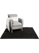 Shaggy rug Swirls Charcoal