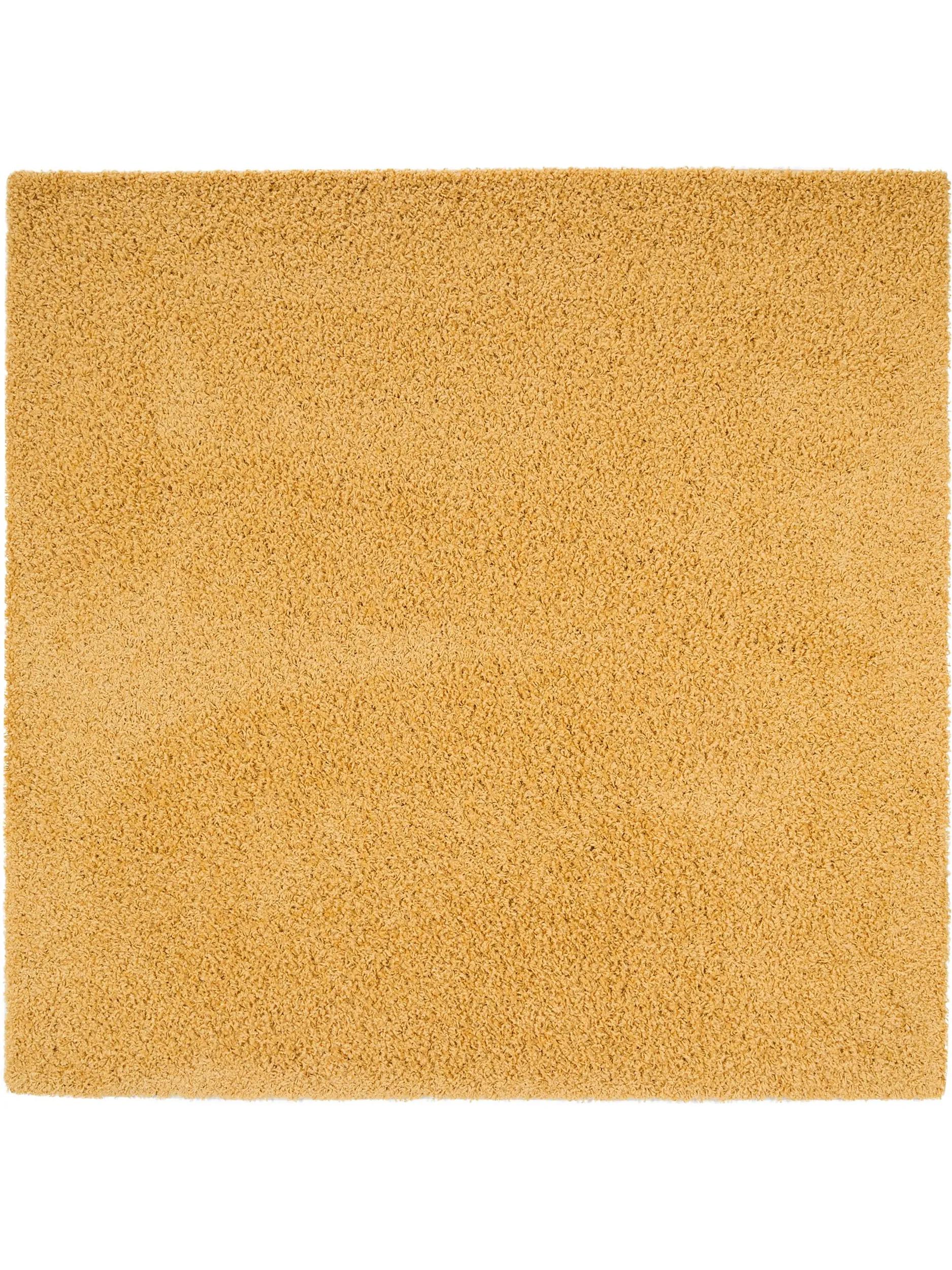 Shaggy rug Swirls Yellow